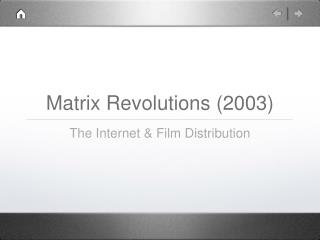 Matrix Revolutions (2003)