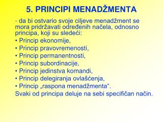 5. PRINCIPI MENAD ŽMENTA