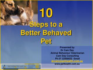 10 Steps to a Better Behaved Pet