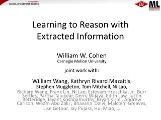 Learning to Reason with Extracted Information