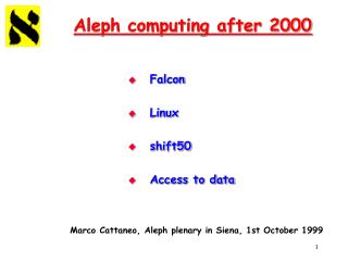 Aleph computing after 2000