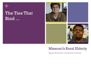 Missouri’s Rural Elderly