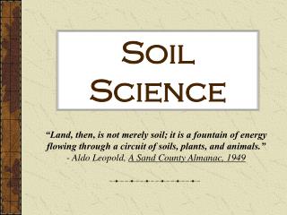 Soil Science