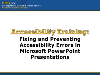 Access ibili ty Training: