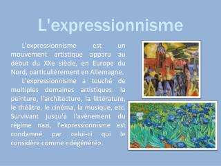 L'expressionnisme