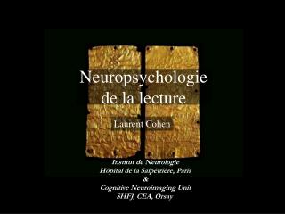 Neuropsychologie de la lecture