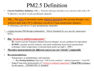 PM2.5 Definition