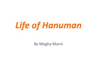 Life of Hanuman