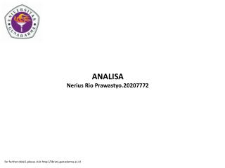 ANALISA Nerius Rio Prawastyo.20207772