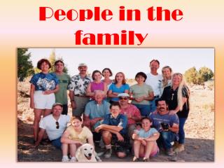 People in the family