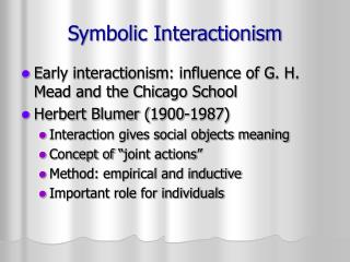 Symbolic Interactionism