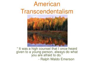 American Transcendentalism