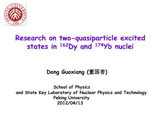 Research on t wo-quasiparticle excited states in 162 Dy and 174 Yb nuclei