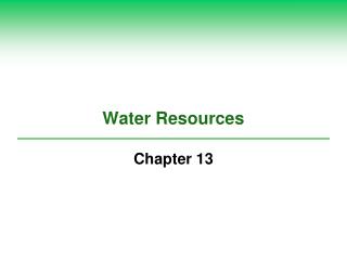 Water Resources