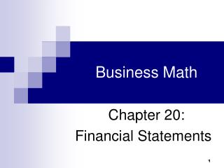 Business Math