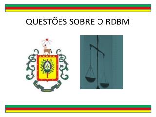 QUESTÕES SOBRE O RDBM