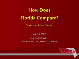 How Does Florida Compare?