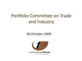 Portfolio Committee on Trade and Industry