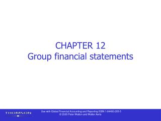 CHAPTER 12 Group financial statements