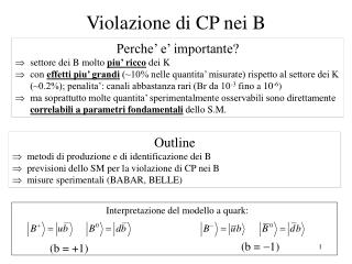 Violazione di CP nei B
