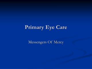 Primary Eye Care