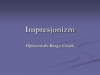 Impresjonizm