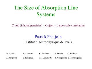 The Size of Absorption Line Systems