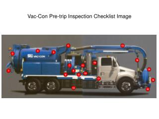 Vac-Con Pre-trip Inspection Checklist Image