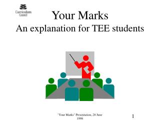 Your Marks An explanation for TEE students