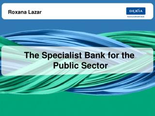 The Specialist Bank for the Public Sector