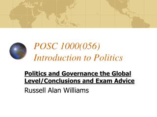 POSC 1000(056) Introduction to Politics