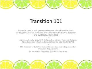 Transition 101