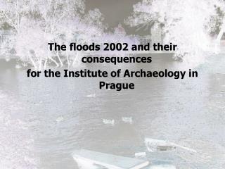 The floods 2002 and their consequences for the Institute of Archaeology in Prague