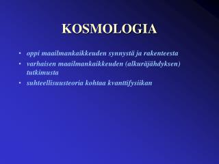 KOSMOLOGIA