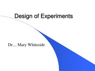 Design of Experiments