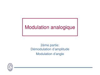 Modulation analogique