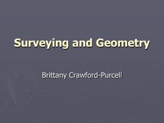 Surveying and Geometry