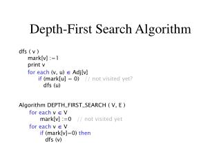 Depth-First Search Algorithm