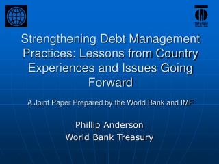 Phillip Anderson World Bank Treasury