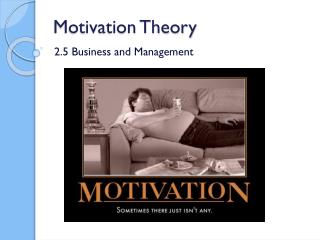 Motivation Theory