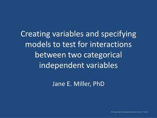 Jane E. Miller, PhD