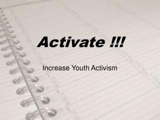 Activate !!!