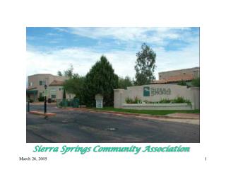 Sierra Springs Community Association