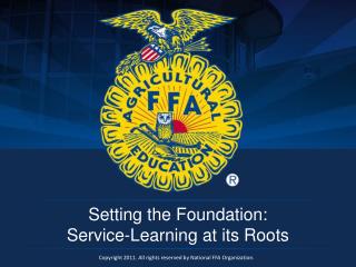 Setting the Foundation: Service-Learning at its Roots