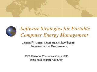 Software Strategies for Portable Computer Energy Management