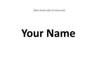 Your Name