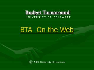 BTA On the Web