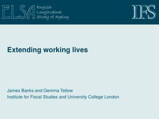 Extending working lives