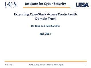 Extending OpenStack Access Control with Domain Trust