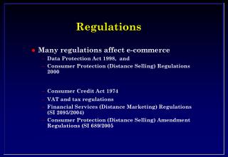 Regulations